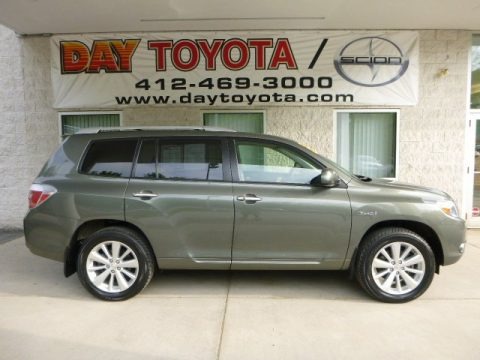 Cypress Green Pearl 2008 Toyota Highlander Hybrid Limited 4WD