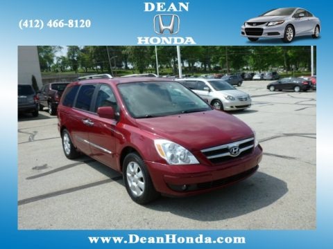 Cranberry Red 2007 Hyundai Entourage SE Cranberry Red 2007 Hyundai Entourage SE