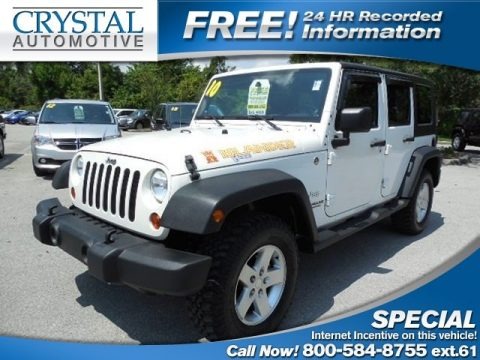 Stone White 2010 Jeep Wrangler Unlimited Islander Edition 4x4