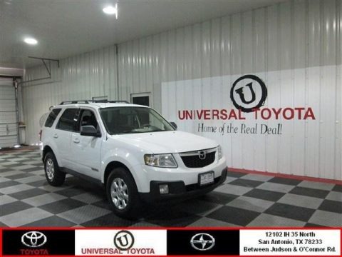 Classic White 2008 Mazda Tribute i Sport