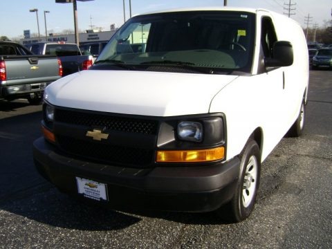 Summit White 2012 Chevrolet Express 1500 Cargo Van