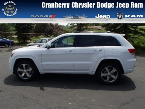 Bright White 2014 Jeep Grand Cherokee Overland 4x4