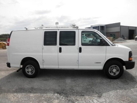 Summit White 2005 Chevrolet Express 3500 Commercial Van