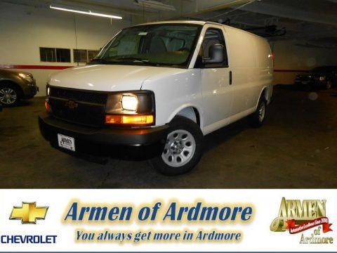 Summit White 2013 Chevrolet Express 1500 Cargo Van