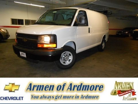 Summit White 2013 Chevrolet Express 2500 Cargo Van