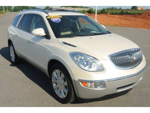 White Diamond Tricoat 2011 Buick Enclave CXL